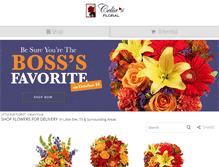 Tablet Screenshot of celiasfloral.com